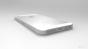 iPhone 5 Weiß liegend