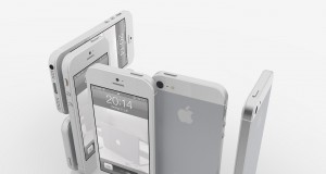 iPhone 5 weiß stehend