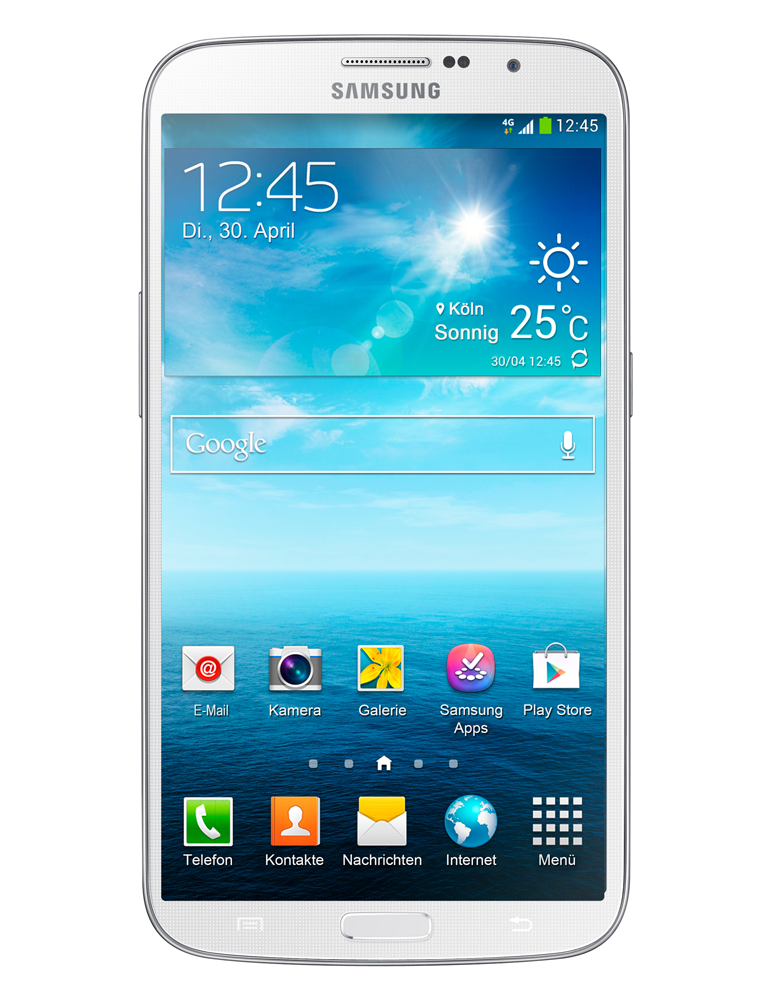 Galaxy Mega 6.3 weiß stehend