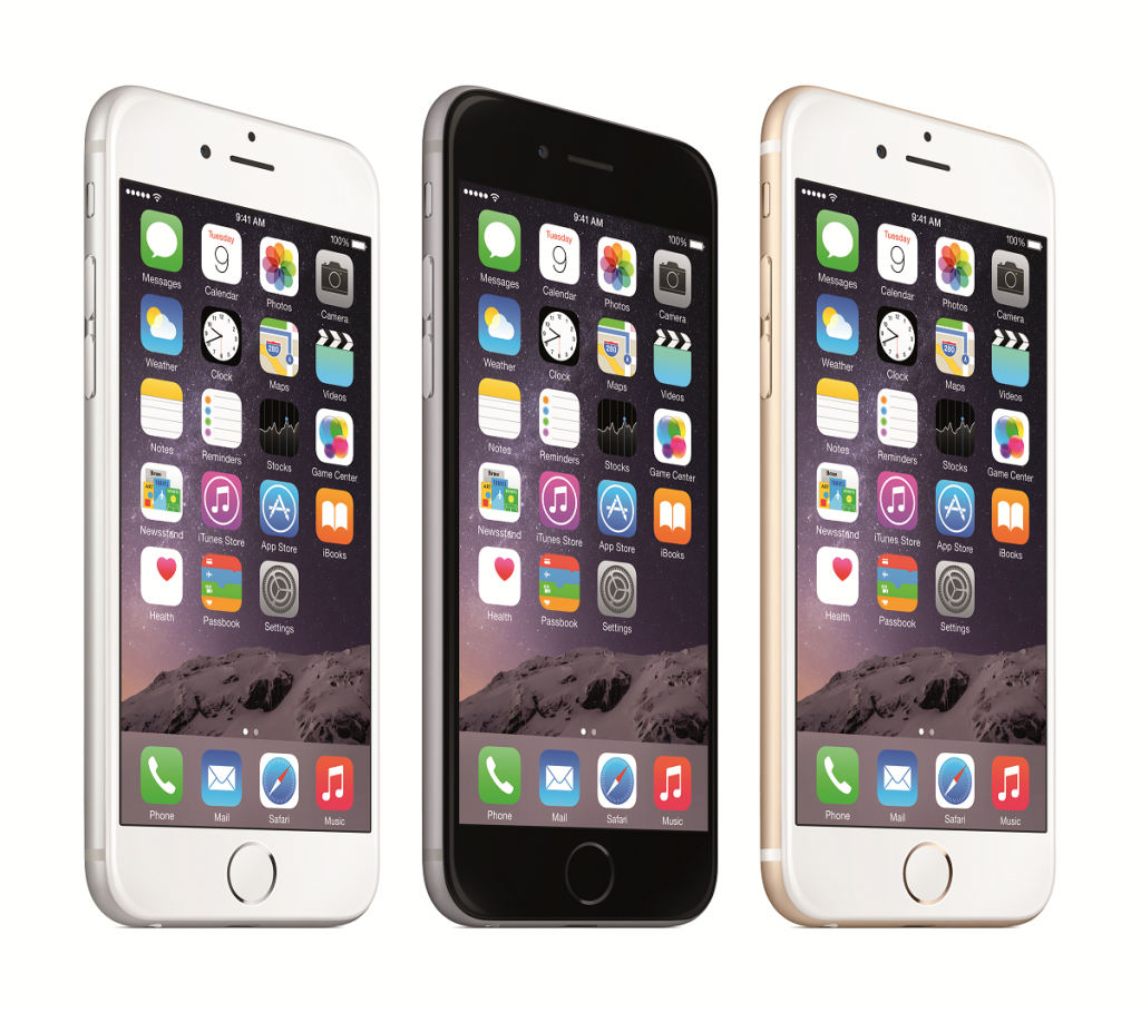 iPhone 6 stehend Farben