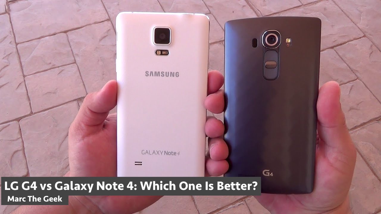 Vergleich: Galaxy Note 4 gegen LG G4