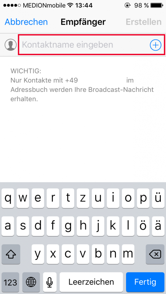 WhatsApp Kontakten bei Rufnummernwechsel neue Handynummer mitteilen