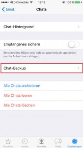 WhatsApp Chat-Backup