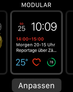 Zifferblatt anpassen Apple Watch