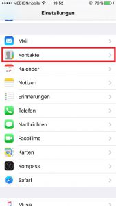 iPhone Kontakte sortieren Kontakte auswählen