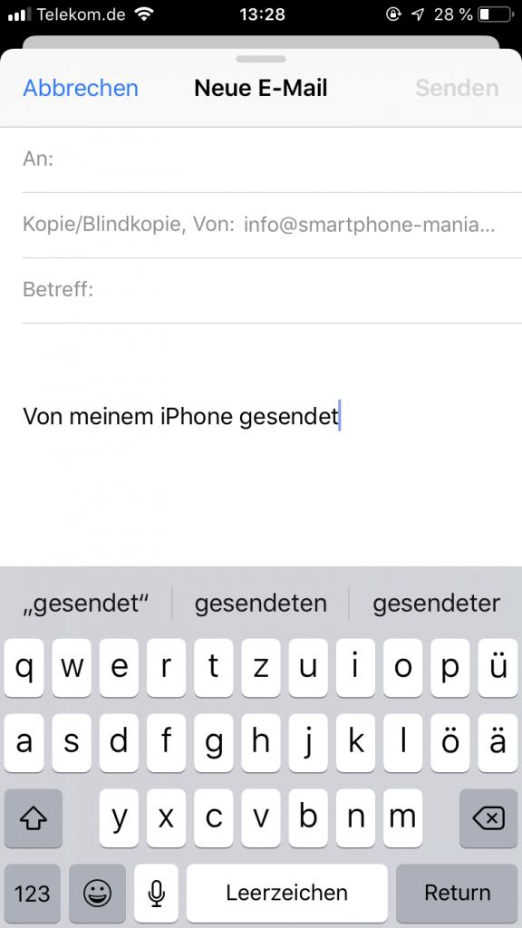 E-Mail iOS