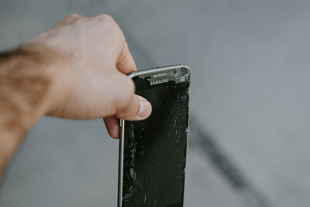 Smartphone Display defekt